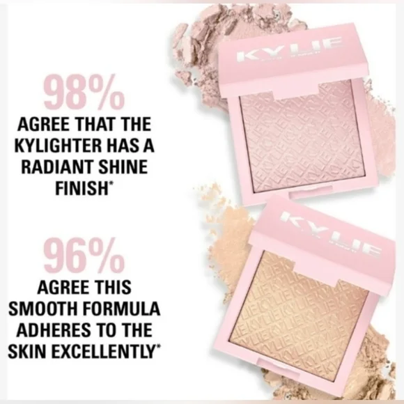 KYLIE Jenner Kylighter Pressed Illuminating Powder -050 Cheers Darling BNIB - Picture 3 of 7
